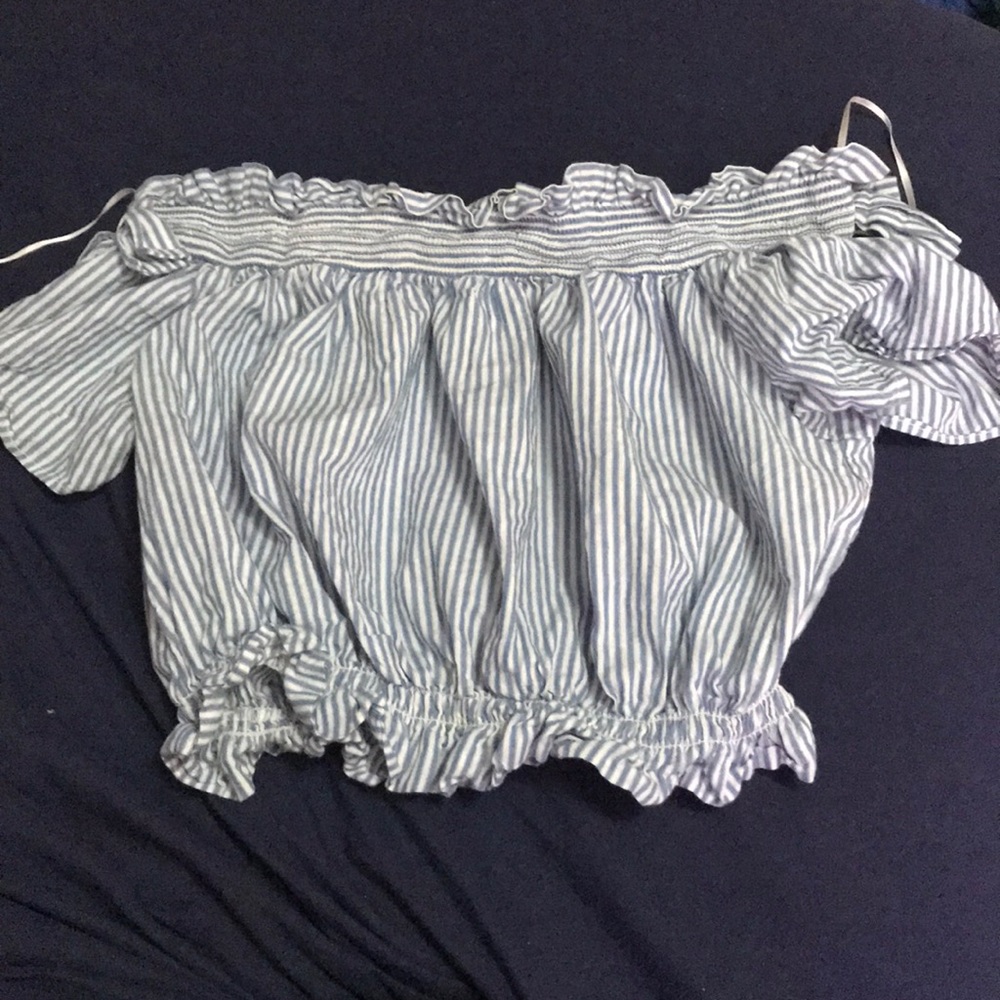 Off the shoulder crop top